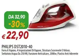 IperFamila PHILIPS DST2010-40 Ferro A Vapore offerta
