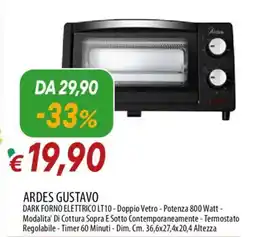 IperFamila ARDES GUSTAVO DARK FORNO ELETTRICO offerta