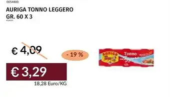 Prezzemolo e Vitale Auriga tonno leggero offerta