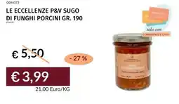 Prezzemolo e Vitale Le eccellenze p&v sugo di funghi porcini offerta