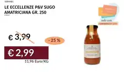 Prezzemolo e Vitale Le eccellenze p&v sugo amatriciana offerta