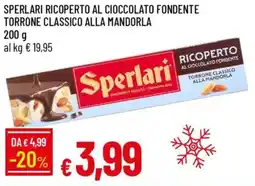 Galassia Sperlari ricoperto al cioccolato fondente torrone classico alla mandorla offerta