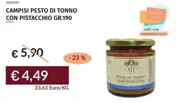 Prezzemolo e Vitale Campisi pesto di tonno con pistacchio offerta