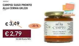 Prezzemolo e Vitale Campisi sugo pronto alla cernia offerta