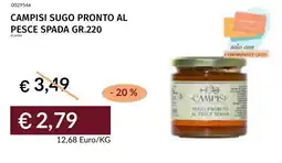 Prezzemolo e Vitale Campisi sugo pronto al pesce spada offerta