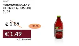 Prezzemolo e Vitale Agromonte salsa di ciliegino al basilico offerta