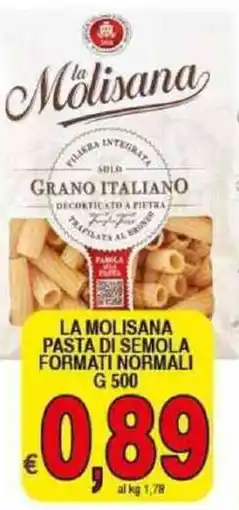 Iper Triscount La molisana pasta di semola formati normali offerta