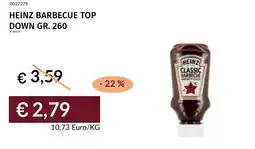 Prezzemolo e Vitale Heinz barbecue top down offerta