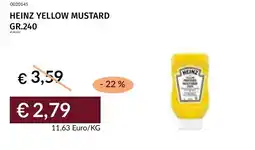 Prezzemolo e Vitale Heinz yellow mustard offerta