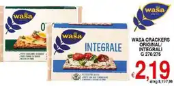 Iper Triscount Wasa crackers original/ integrali offerta