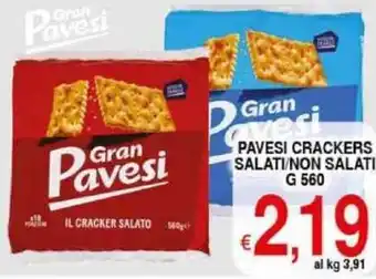 Iper Triscount Pavesi crackers salati/non salati offerta