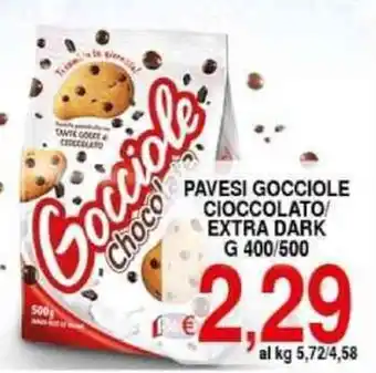 Iper Triscount Pavesi gocciole cioccolato extra dark offerta