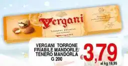 Iper Triscount Vergani torrone friabile mandorle/ tenero mandorla offerta