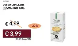 Prezzemolo e Vitale Deseo crackers rosmarino offerta