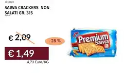 Prezzemolo e Vitale Saiwa crackers non salati offerta
