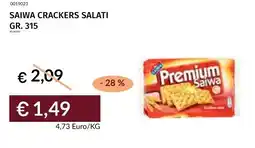Prezzemolo e Vitale Saiwa crackers salati offerta
