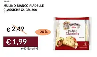 Prezzemolo e Vitale Mulino bianco piadelle classiche offerta