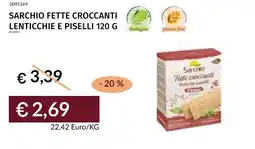 Prezzemolo e Vitale Sarchio fette croccanti lenticchie e piselli offerta
