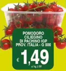 Iper Triscount Pomodoro ciliegino di pachino igp prov. italia offerta