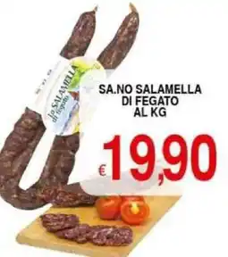 Iper Triscount Sa.no salamella di fegato offerta
