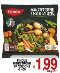 Iper Triscount Findus minestrone tradizione offerta