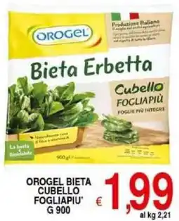 Iper Triscount Orogel bieta cubello fogliapiu' offerta