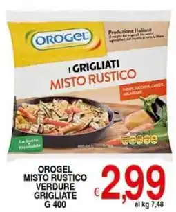Iper Triscount Orogel misto rustico verdure grigliate offerta