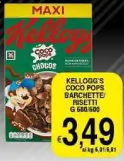 Iper Triscount Kellogg's coco pops barchette risetti offerta