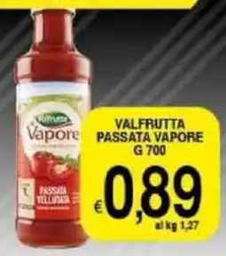 Iper Triscount Valfrutta passata vapore offerta