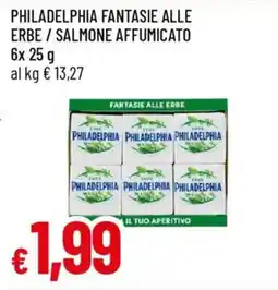 Galassia Philadelphia fantasie alle erbe/salmone affumicato offerta