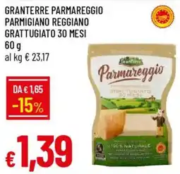 Galassia Granterre parmareggio parmigiano reggiano grattugiato 30 mesi offerta