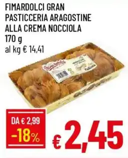 Galassia Fimardolci gran pasticceria aragostine alla crema nocciola offerta