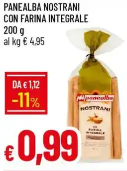 Galassia Panealba nostrani con farina integrale offerta