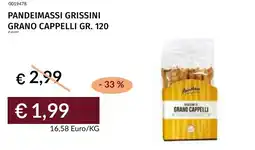 Prezzemolo e Vitale Pandeimassi grissini grano cappelli offerta