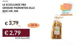 Prezzemolo e Vitale Le eccellenze p&v grissini piemontesi alle noci offerta