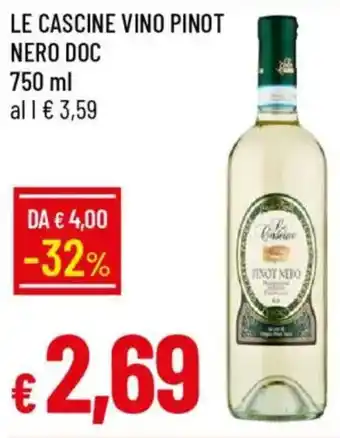 Galassia Le cascine vino pinot nero DOC offerta