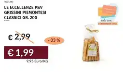 Prezzemolo e Vitale Le eccellenze p&v grissini piemontesi classici offerta