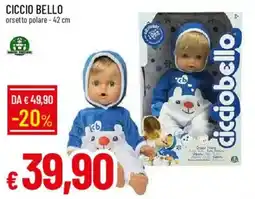Galassia CICCIO BELLO orset to polare - 42 cm offerta