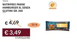 Prezzemolo e Vitale Nutrifree panini hamburger xl senza glutine offerta