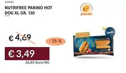 Prezzemolo e Vitale Nutrifree panino hot dog xl offerta