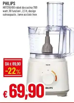 Galassia PHILIPS HR7310/00 robot da cucina 700 watt offerta