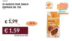 Prezzemolo e Vitale Di nunzio fave snack paprika offerta
