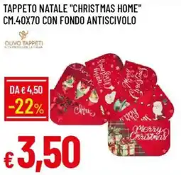 Galassia Tappeto natale "christmas home" cm.40x70 offerta