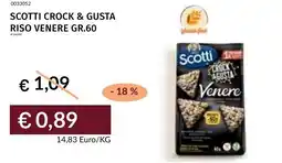 Prezzemolo e Vitale Scotti crock & gusta riso venere offerta