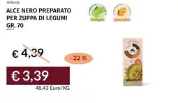 Prezzemolo e Vitale Alce nero preparato per zuppa di legumi offerta