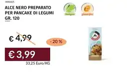 Prezzemolo e Vitale Alce nero preparato per pancake di legumi offerta