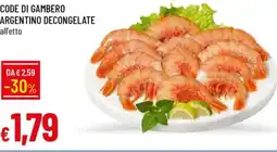 Galassia Code di gambero argentino decongelate offerta