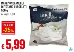 Galassia Maremundi anelli di totano surgelati offerta