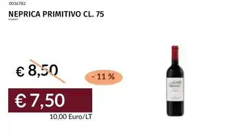 Prezzemolo e Vitale Neprica primitivo offerta