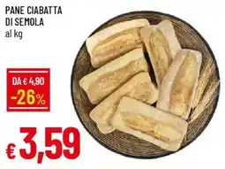 Galassia Pane ciabatta di semola offerta